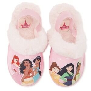 Disney Princess Toddler Girl's Fuzzy Faux Fur Elastic Pink Size 9/10